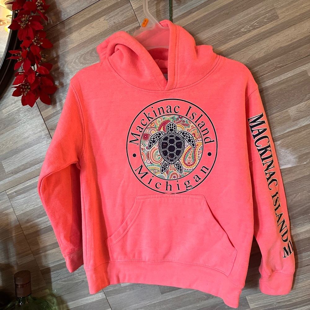 Pink Michigan girls Hoodie